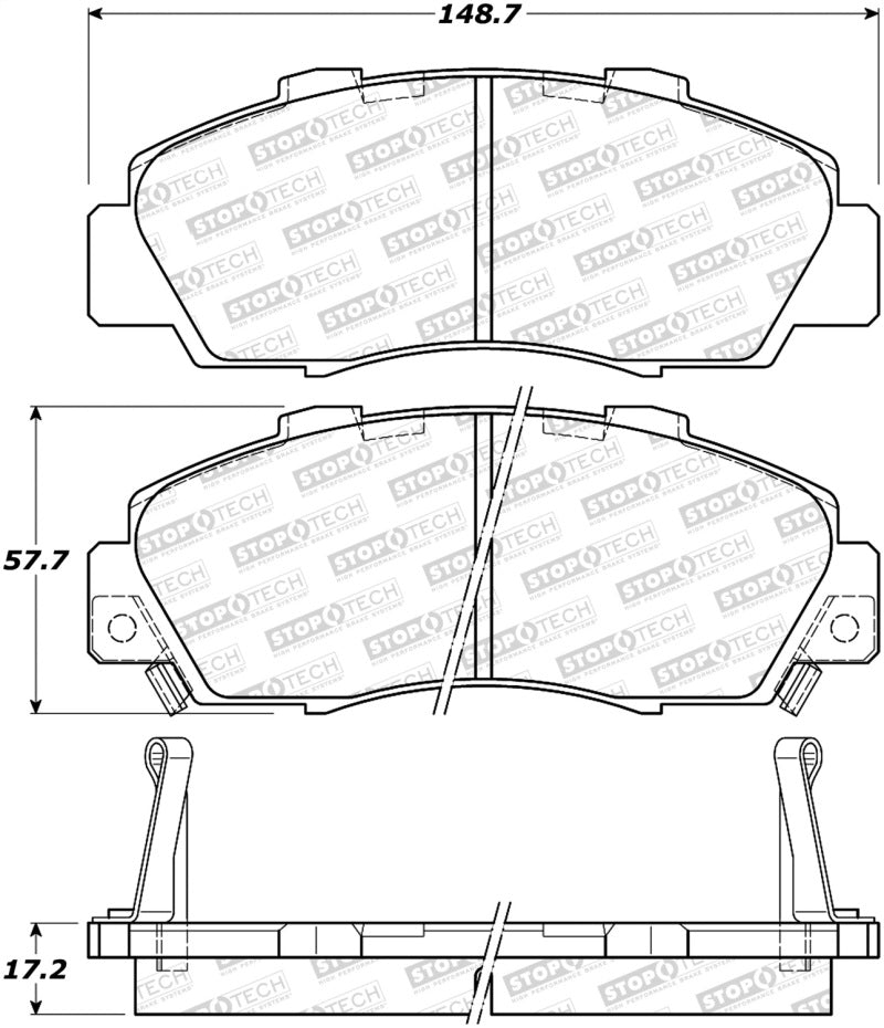 StopTech Street Brake Pads - Front