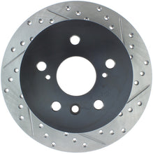 Load image into Gallery viewer, StopTech 07-09 Lexus ES 250/ES 300/ ES330/ES350 SportStop Slotted &amp; Drilled Left Rear Rotor