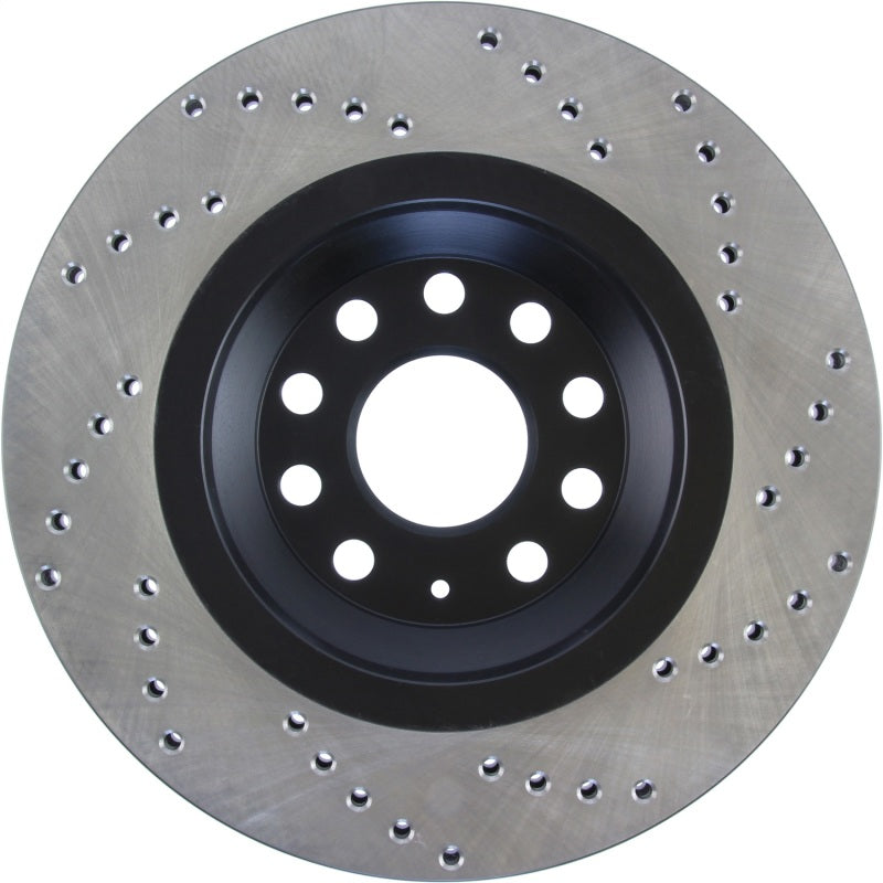 StopTech 09-13 VW CC 3.6L VR6 / 08-09 & 12 Golf R/Golf R32 Cryo Drilled Right Rear Rotor