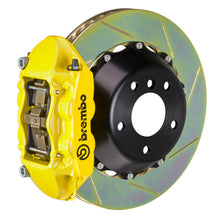 Load image into Gallery viewer, Brembo SS Rear GT BBK 4 Piston Cast 380x28 2pc Rotor Slotted Type-1- Yellow