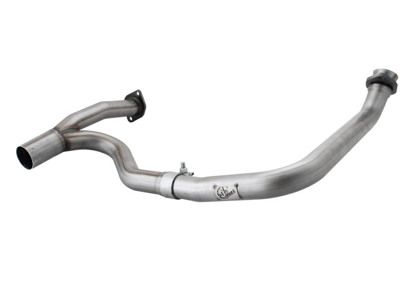 aFe Power Twisted Steel Y-Pipe Stainless Steel 2.5in 12-14 Jeep Wrangler V6 3.6L