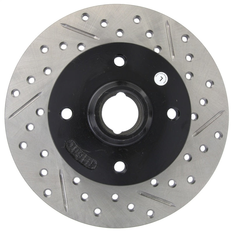 StopTech 99-02 VW Cabrio/Cabriolet / 89-81 Corrado / 93-98 Golf GL Slotted & Drilled Left Rear Roto