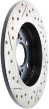 Load image into Gallery viewer, StopTech SportStop 11-12 Lexus CT200H / 09-10 Pontiac Vibe Slotted &amp; Drilled Left Rear Rotor
