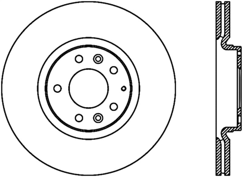 StopTech Power Slot 06-07 Mazdaspeed 6 Slotted Left Front CRYO-STOP Rotor