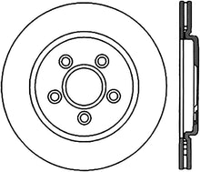 Load image into Gallery viewer, StopTech 02-05 Ford Thunderbird / 00-05 Jaguar S Type / 00-06 Lincoln LS Drilled Left Rear Rotor