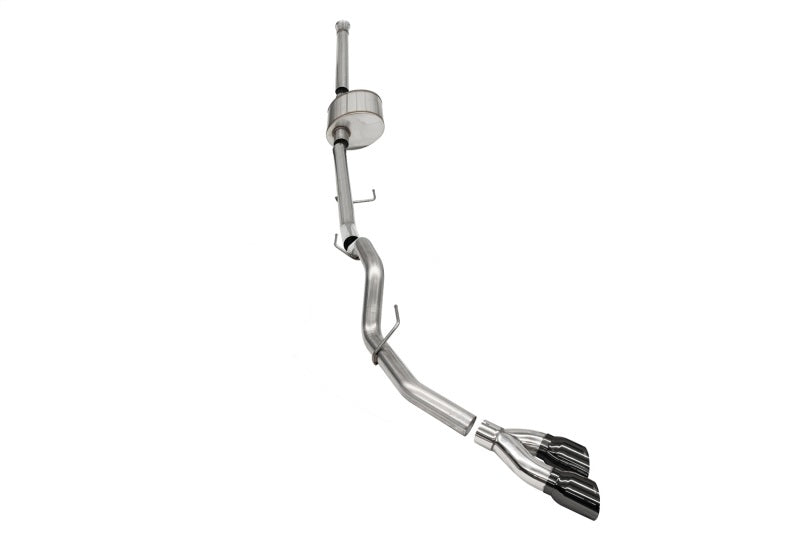 Corsa 2021-2025 Ford F-150 SuperCrew/6.5in Bed 5.0L V8 Xtreme Cat-Back Dual Side Exit-BlackPVD