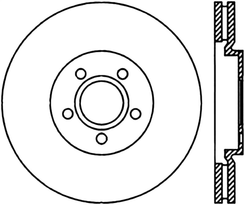 StopTech Drilled Sport Brake Rotor