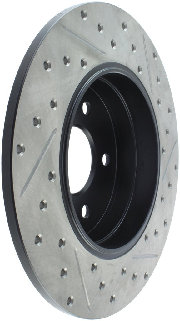 StopTech Mercedes Benz C Series/E Series/SLK Series Rear Right Slotted & Drilled Rotor