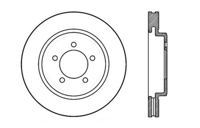 StopTech Drilled Sport Brake Rotor