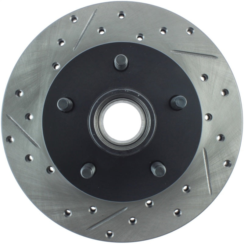 StopTech 90-94 Ford Ranger 2WD / 94 Mazda B2200/B2300/B2500 Front Slotted & Drilled Right Rotor