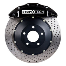 Load image into Gallery viewer, StopTech 02-06 Avalanche/99-05 Silverado Front BBK w/ Black ST-60 Calipers Drilled 380x32mm Rotors