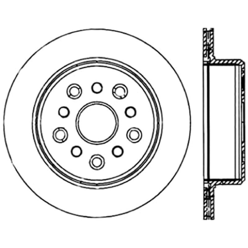 StopTech Power Slot 5/93-98 Supra Turbo Rear Left SportStop CRYO Slotted Rotor