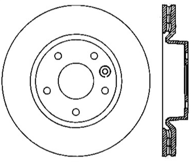 StopTech Sport Drilled & Slotted Rotor - Front Right