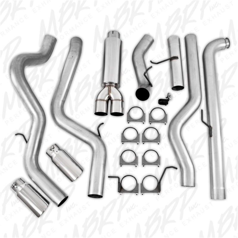 MBRP 2001-2004 Chev/GMC 2500/3500 Duramax EC/CC Down Pipe Back Cool Duals Off-Road (includes fron