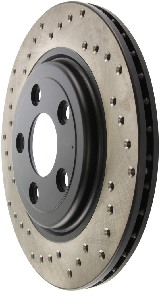 StopTech 02-05 Ford Thunderbird / 00-05 Jaguar S Type / 00-06 Lincoln LS Drilled Right Rear Rotor