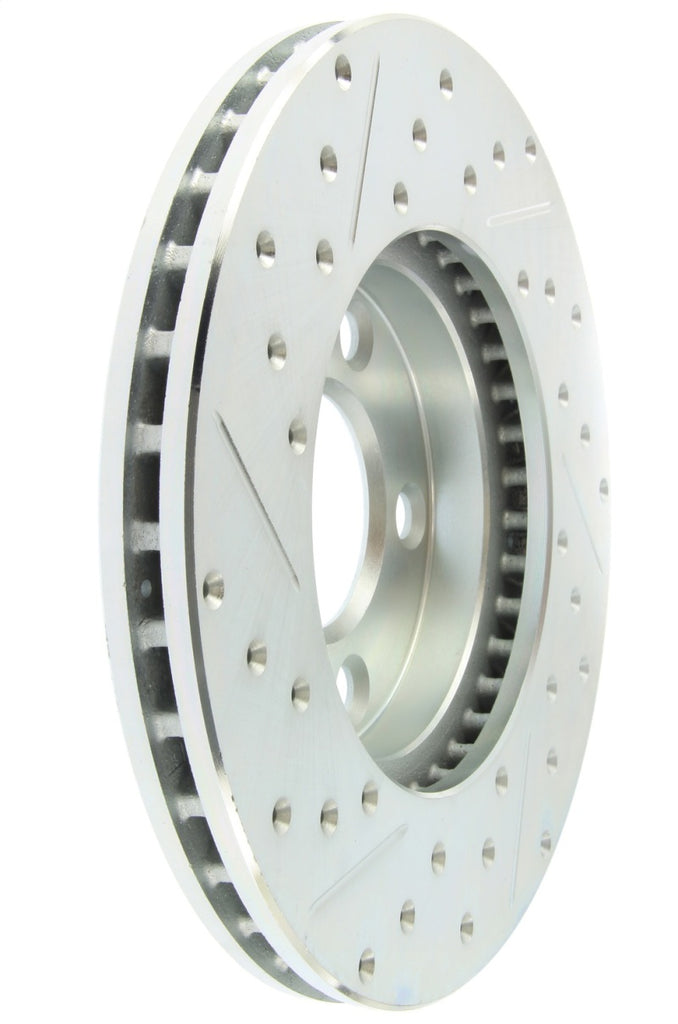 StopTech Select Sport 94-02 Ford Mustang (Excl Cobra) Slotted and Drilled Left Front Rotor