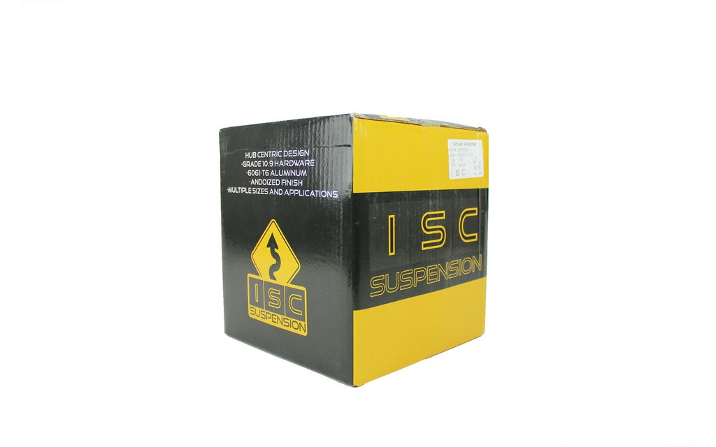 ISC Suspension 5x100 to 5x114 15mm Wheel Adapters Black - Set of 4
