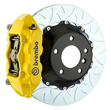 Load image into Gallery viewer, Brembo 06-13 Corvette Z06 Excl CC Brakes Rr GT BBK 4Pist Cast 380x28 2pc Rotor Slot Type3- Yellow