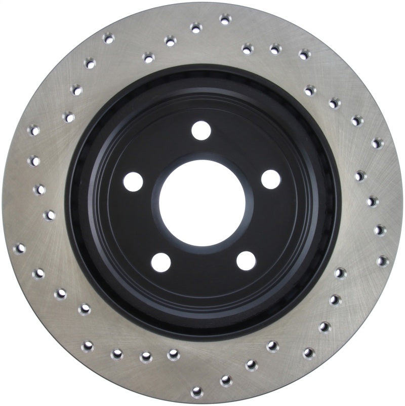 StopTech 02-05 Ford Thunderbird / 00-05 Jaguar S Type / 00-06 Lincoln LS Drilled Left Rear Rotor