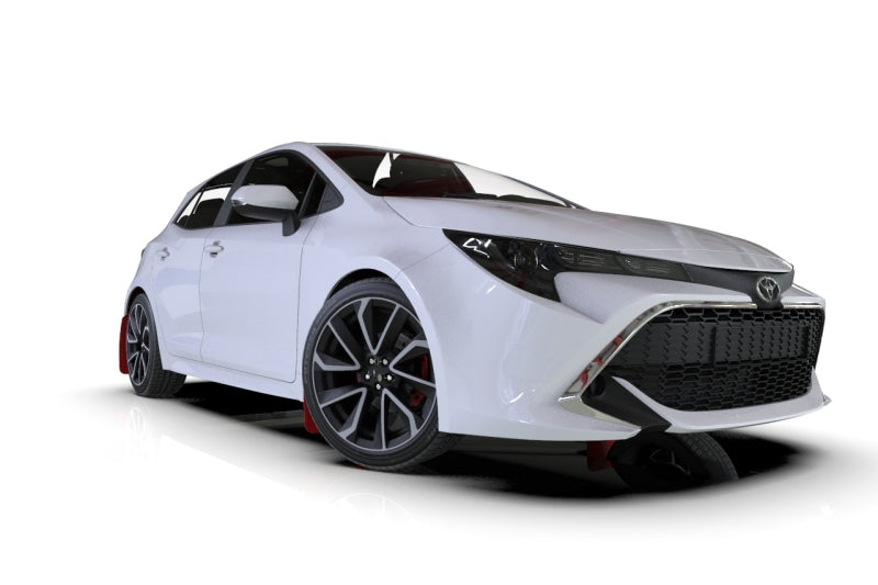 Rally Armor 18-26 Toyota Corolla Hatchback Red UR Mud Flap w/White Logo