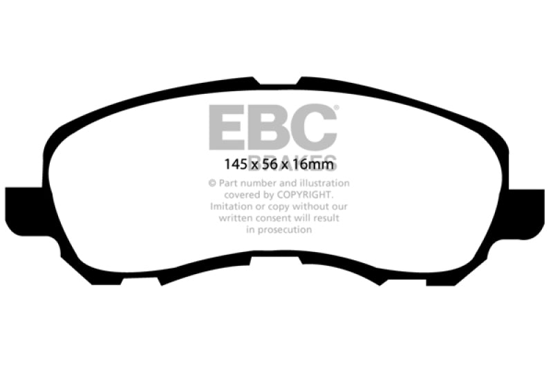 EBC 11-14 Chrysler 200 2.4 Redstuff Front Brake Pads