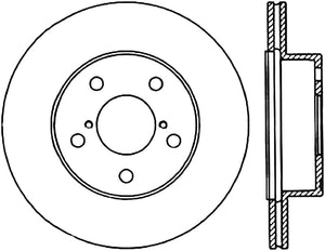 StopTech Power Slot 04 STi (5x100) Rear Right Cryo Rotor