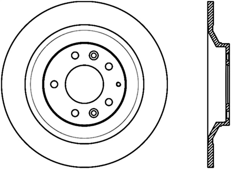 StopTech Power Slot 06-07 Mazdaspeed 6 Slotted Right Rear Rotor CRYO