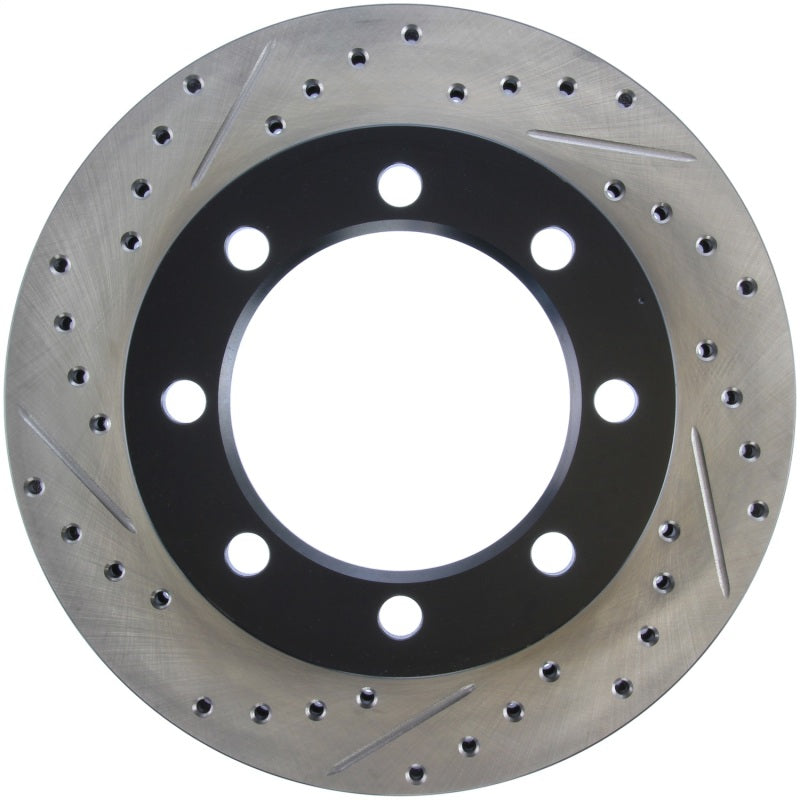 StopTech 95-99 Ford F250 Pickup / 95-98 F350 Pickup Front Slotted & Drilled Right Rotor