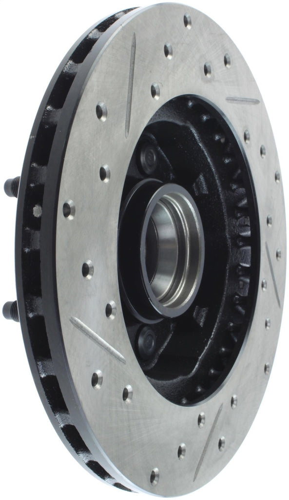 StopTech 90-94 Ford Ranger 2WD / 94 Mazda B2200/B2300/B2500 Front Slotted & Drilled Left Rotor
