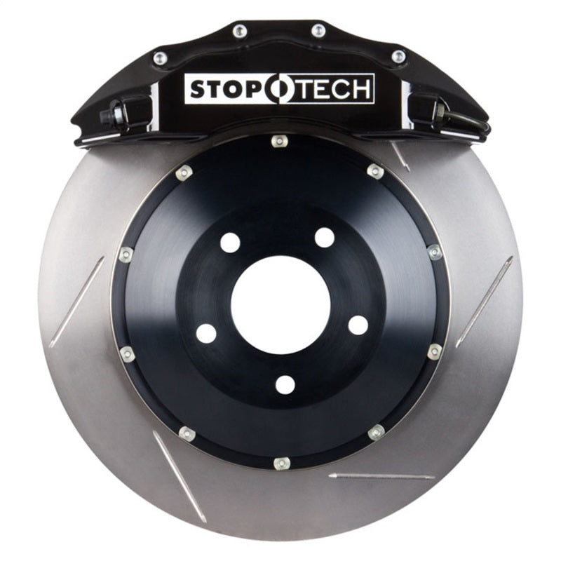StopTech BBK 01-07 BMW M3 (E46) Front 6 Piston 355x32 Black Calipers Slotted Two Piece Rotors