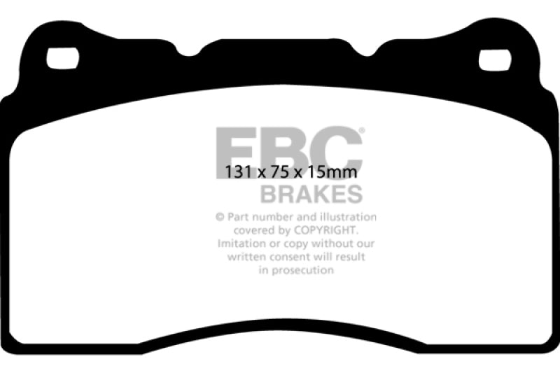 EBC 17-21 Honda Civic Type-R (FK8) Yellowstuff Front Brake Pads