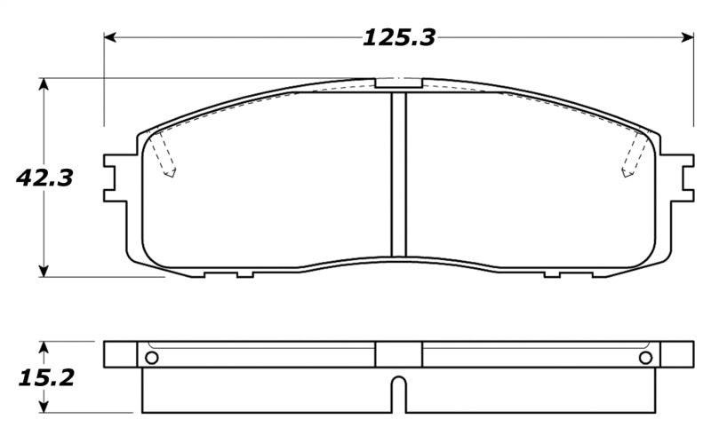 StopTech Street Touring 87-92 MK3 Supra Rear Brake Pads