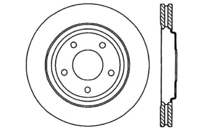 StopTech Slotted & Drilled Sport Brake Rotor