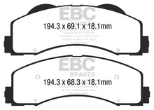 Load image into Gallery viewer, EBC 15+ Ford F150 2.7 Twin Turbo (2WD) Redstuff Front Brake Pads