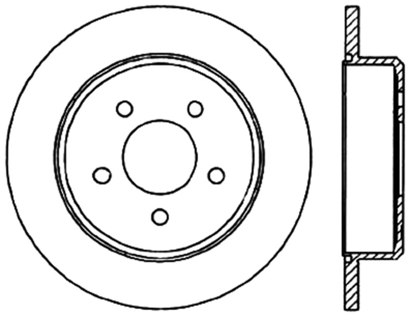 StopTech Slotted & Drilled Sport Brake Rotor