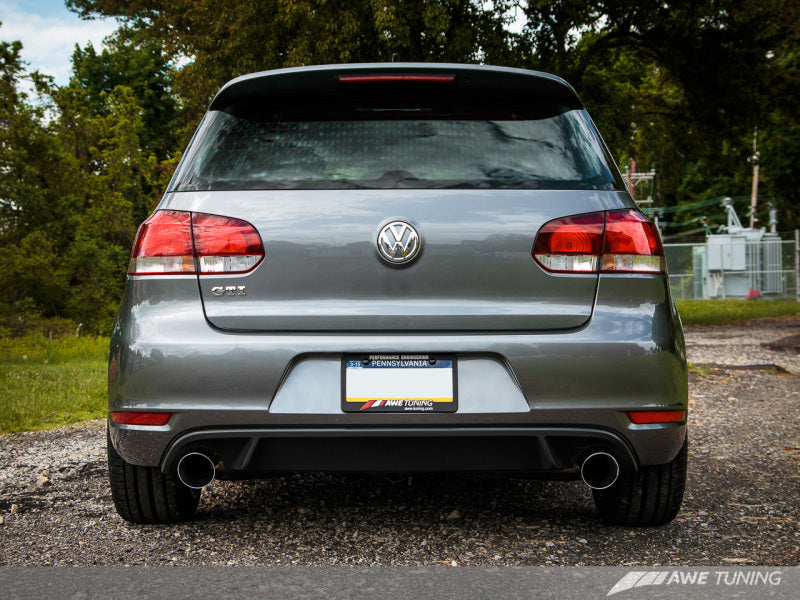 AWE Tuning Mk6 GTI Performance Cat-Back - Chrome Silver Round Tips