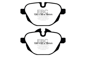EBC 11+ BMW X3 2.0 Turbo (F25) Ultimax2 Rear Brake Pads