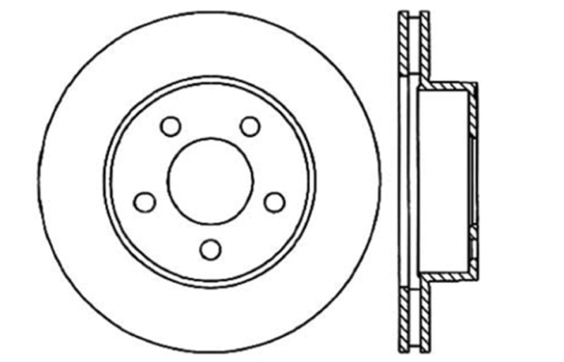 StopTech Drilled Sport Brake Rotor