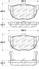 Load image into Gallery viewer, StopTech Street Touring Hyundai Elantra/Tiburon / Kia Spectra Rear Brake Pads