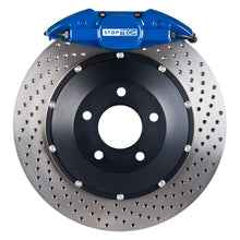 Load image into Gallery viewer, StopTech 2015 VW GTI Front BBK w/ Blue ST-60 Caliper Drilled 355x32 2pc Rotor