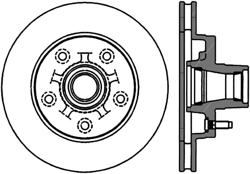 StopTech Sport Slotted (CRYO) 82-92 Chevy Camaro Front Left Rotor