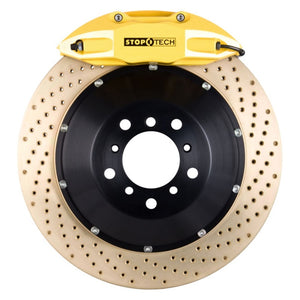StopTech BBK 14-15 BMW M3 / M4 Rear Yellow ST-40 Calipers 380x32 Zinc Drilled Rotors