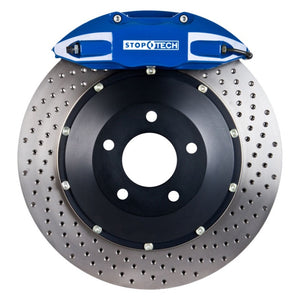 StopTech 06-09 BMW M5/M6 Rear Big Brake Kit Blue ST-41 Calipers Drilled 380x32mm Rotors