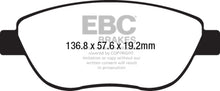 Load image into Gallery viewer, EBC 2014+ Fiat 500 1.4L Turbo Abarth Ultimax2 Front Brake Pads
