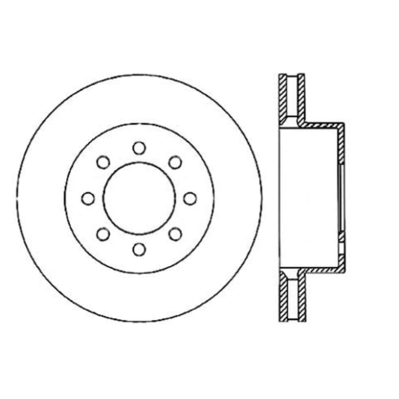 Stoptech 05-13 Ford F250 Super Duty Front Performance Cyro Brake Rotor