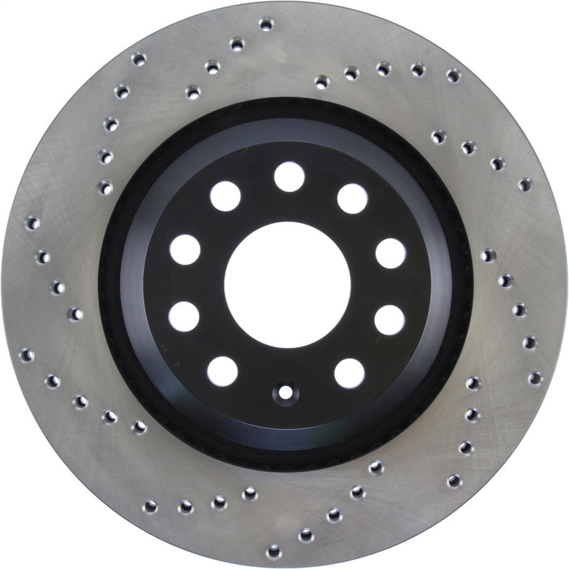 StopTech 09-13 VW CC 3.6L VR6 / 08-09 & 12 Golf R/Golf R32 Cryo Drilled Right Rear Rotor