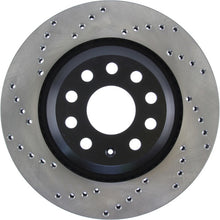 Load image into Gallery viewer, StopTech 09-13 VW CC 3.6L VR6 / 08-09 &amp; 12 Golf R/Golf R32 Cryo Drilled Right Rear Rotor