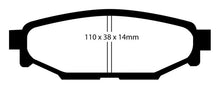 Load image into Gallery viewer, EBC 12+ Subaru BRZ 2.0 (solid rear rotors) Redstuff Rear Brake Pads