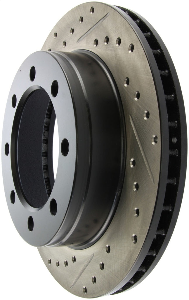 StopTech 95-99 Ford F250 Pickup / 95-98 F350 Pickup Front Slotted & Drilled Right Rotor
