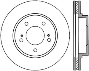 StopTech Sportstop Cryo Drilled & Slotted Rotor - Front Left
